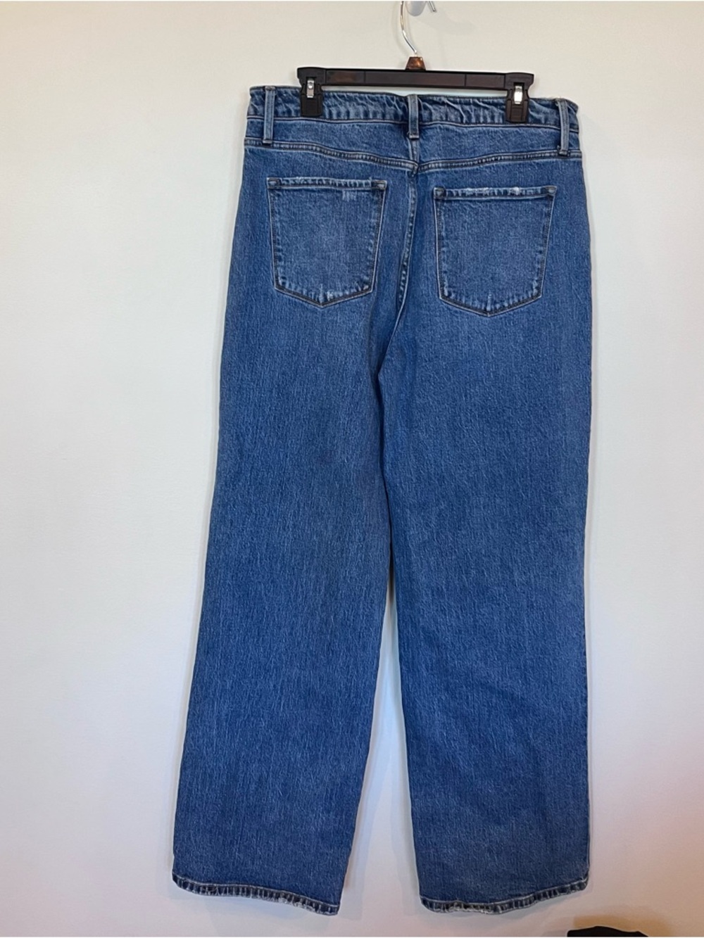 Vervet High Rise Wide Leg Baggy Denim Blue Jeans Womens Size 32 Stretch Cotton - Picture 5 of 8